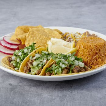 Fuego Cravings - Our street taco special served with rice and beans - Mexican Near Me - Upland, California Fuego Cravings - Our street taco special served with rice and beans - Mexican Near Me - Upland, California