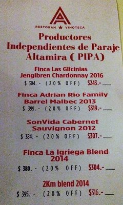 Menu photo 2 Aldo's Buenos Aires, C