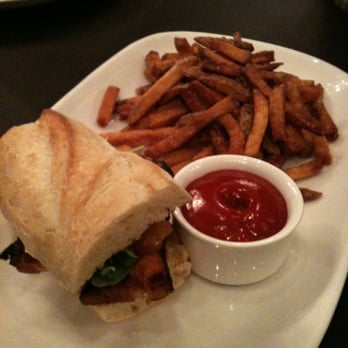 Sepia - Pork belly sandwich + duck fat fries - New American Near Me - Chicago, Illinois Sepia - Pork belly sandwich + duck fat fries - New American Near Me - Chicago, Illinois