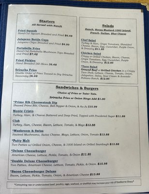 Menu photo 2 Matt's Place Grove, OK Menu photo 2 Matt's Place Grove, OK