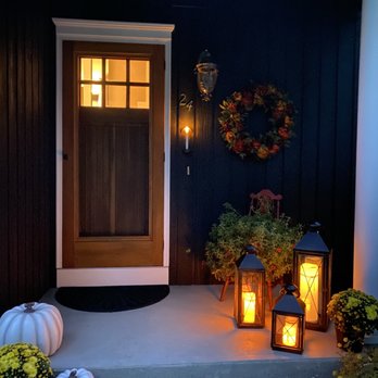 Kloter Farms - The flameless candle in the holder by the door is a sweet little "extra" at night - Furniture Stores Near Me - Ellington, Connecticut