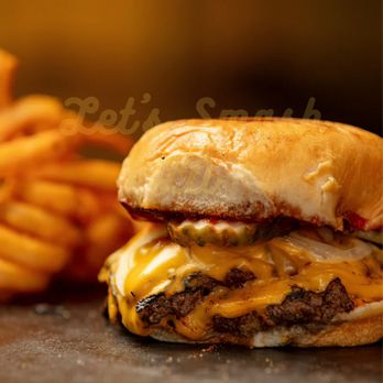 Lets Smash - a cheeseburger and french fries - Burgers Near Me - Los Angeles, California