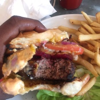 Five Leaves - This burger is "way up"!. - New American Near Me - Brooklyn, New York