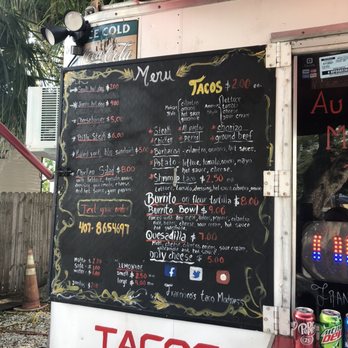 Francisco's Taco Madness - Their menu- you can text ahead with your order! - Food Trucks Near Me - Fern Park, Florida Francisco's Taco Madness - Their menu- you can text ahead with your order! - Food Trucks Near Me - Fern Park, Florida
