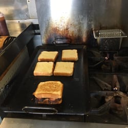 Moody Q - Brisket grilled cheese sandwiches. Yum!