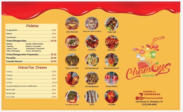 Menu photo 5 Chamoy’s Snack Bar Pasadena, TX Menu photo 5 Chamoy’s Snack Bar Pasadena, TX