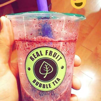 Real Fruit Bubble Tea - Blueberry smoothie - Coffee & Tea Near Me - Toronto, Ontario