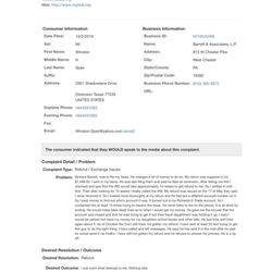 Barrett & Associates - BBB complaint about Richard Barrett