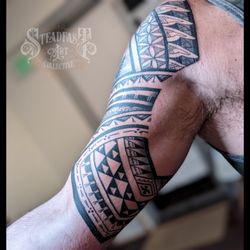 Steadfast Art Collective - Polynesian Tattoo by Sam  Tribal Tattoo