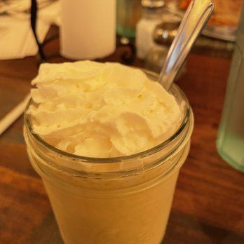 The Hickory - Caramel Apple Crisp shake in a mason jar. Very runny and not very tasty or refreshing. - Barbeque Near Me - Rexburg, Idaho The Hickory - Caramel Apple Crisp shake in a mason jar. Very runny and not very tasty or refreshing. - Barbeque Near Me - Rexburg, Idaho