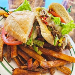 Eagle Market - Are slow cooked roast beef fireball sandwich with our house cut fries