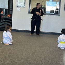 My daughter with Sensei Giselle