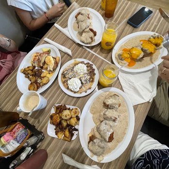 @ The Diner - Eggs Benedict Nutella Waffle - Breakfast & Brunch Near Me - Orlando, Florida