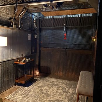 Oriole - freight elevator from which you enter the restaurant - New American Near Me - Chicago, Illinois Oriole - freight elevator from which you enter the restaurant - New American Near Me - Chicago, Illinois