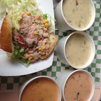 Pike Place Chowder - Used the yelp coupon and the crab/salmon sandwich. - Seafood Near Me - Seattle, Washington