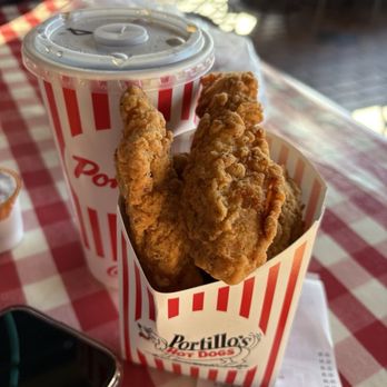 Portillo's & Barnelli's Naperville - Jumbo Chicken Tenders - Hot Dogs Near Me - Naperville, Illinois