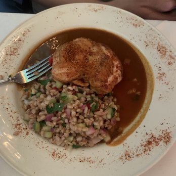 Marios Place - Spicy PanRoasted Jidori Chicken Breast "Diavola-Style"! Moist chicken soooo good. - Italian Near Me - Riverside, California