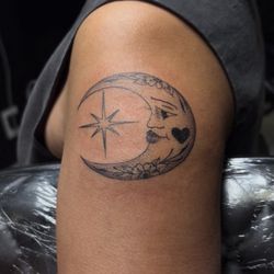 Moon Tattoo by Aber