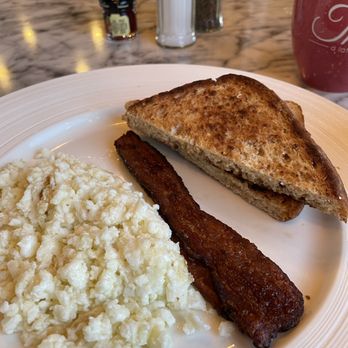 Thanks A Latte - My egg whites perfectly done, the toast chewy charred goodness - Coffee & Tea Near Me - Camp Verde, Arizona