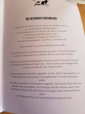 Menu photo 1 Meierei Bremen, HB