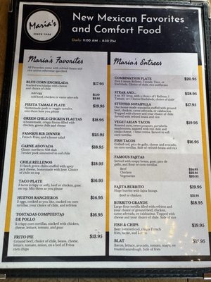 Menu photo 5 Maria's New Mexican Kitchen Santa Fe, NM Menu photo 5 Maria's New Mexican Kitchen Santa Fe, NM