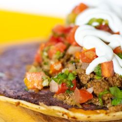 The Taco Stop - Gordo Taco Mexican style with salsa and sour cream!