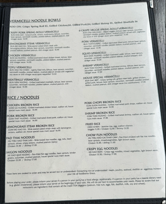 Menu photo 5 Vietnam Café Philadelphia, PA Menu photo 5 Vietnam Café Philadelphia, PA