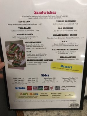 Menu photo 2 June's Restaurant Checotah, OK