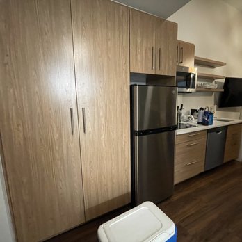 Element Sacramento - Closet and fridge in the kitchen area - Hotels Near Me - Sacramento, California Element Sacramento - Closet and fridge in the kitchen area - Hotels Near Me - Sacramento, California
