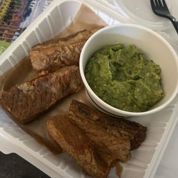 Chicharron and guacamole Chicharron and guacamole