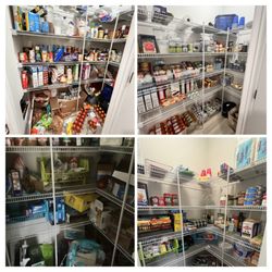 Orderly Concepts - Pantry before and after.