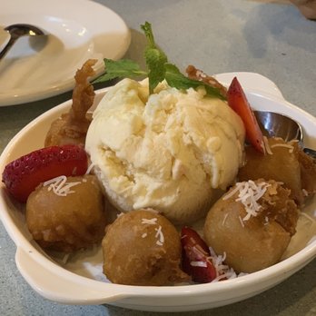Time Thai Kitchen  - Fried Banana with Ice Cream - Thai Near Me - Pleasanton, California