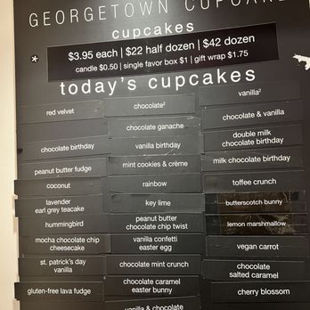 Georgetown Cupcake - Cupcake menu - Cupcakes Near Me - Washington, DC, District of Columbia Georgetown Cupcake - Cupcake menu - Cupcakes Near Me - Washington, DC, District of Columbia