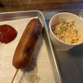 Dog Haus Biergarten - Beyond sausage Corndog and slaw. Both were good - New American Near Me - Berkeley, California