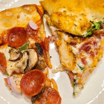 Vito’s Pizza - two slices of pizza on a plate - Food Trucks Near Me - Fort Mill, South Carolina