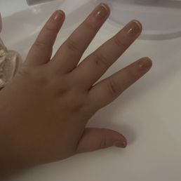 Brown base and I wanted clear and yellow french when I wanted white