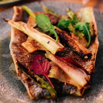 Campfire - trout, carrot, mushroom, olive - New American Near Me - Carlsbad, California Campfire - trout, carrot, mushroom, olive - New American Near Me - Carlsbad, California