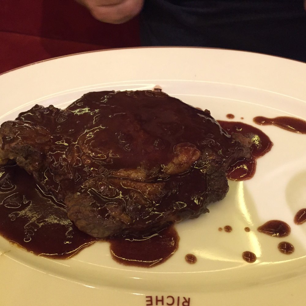 Au Petit Riche - rib steak- flavor was delicious. Worth getting but not the best steak ever. - French Near Me - Paris, 75