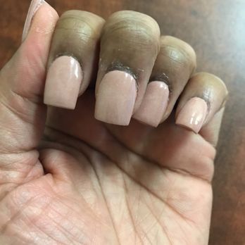 Nails Love - Look at how horrible my nails look! Please do not waste your money!! - Nail Salons Near Me - Houston, Texas