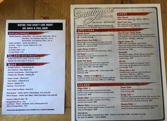 Menu photo 1 Restaurant at Smuttynose Hampton, NH
