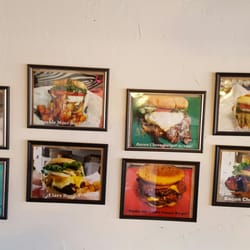 Just 4 Fun - Burger menu...on the wall take alook before you order.