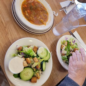 Spire's Restaurants - Soup and salad comes with value meal. - Breakfast & Brunch Near Me - Long Beach, California Spire's Restaurants - Soup and salad comes with value meal. - Breakfast & Brunch Near Me - Long Beach, California