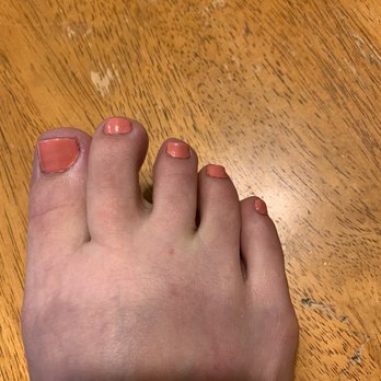 Islands Nails & Spa - The pedicure was uneven & sloppy - Nail Salons Near Me - Rowland Heights, California