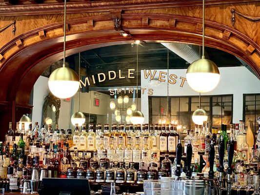 Service Bar at Middle West Spirits Distillery by null