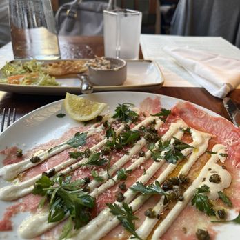 Foreign Cinema - Beef carpaccio - Breakfast & Brunch Near Me - San Francisco, California Foreign Cinema - Beef carpaccio - Breakfast & Brunch Near Me - San Francisco, California