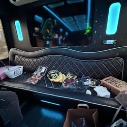 SLO Party Bus - Lots of space for our mimosa and muffins!! We had 14 people and it was very spacious.