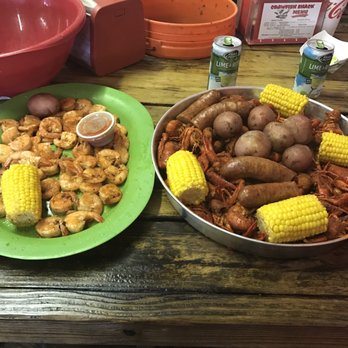 Crawfish Shack - Trust me !!!! It was better than the picture - Cajun/Creole Near Me - Crosby, Texas