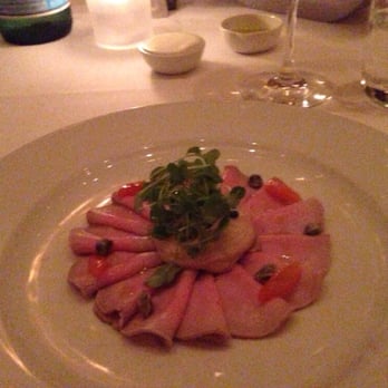 Casa Lever - Vitello Tonnato for starter. Crispy capers is a great idea. - Italian Near Me - New York, New York