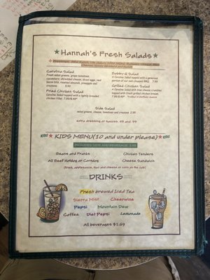 Menu photo 5 Hannah's Bar-B-Q Lenoir, NC
