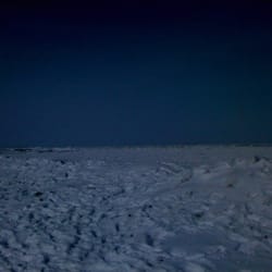 Camp Fitch YMCA - View over a frozen Lake Erie
